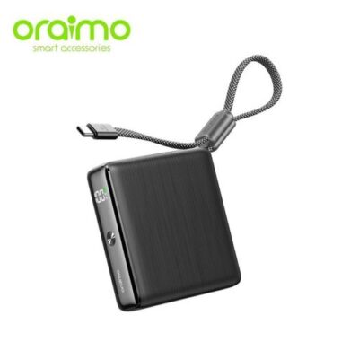 Oraimo PowerNova L11 Power Bank 10000mAh 22.5W Fast charging Built-In Cable – Black