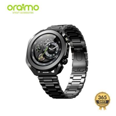 Oraimo Watch Pro X 1.43” Amoled IP68 Smart Watch with 2 Replaceable Watch Cases & Straps