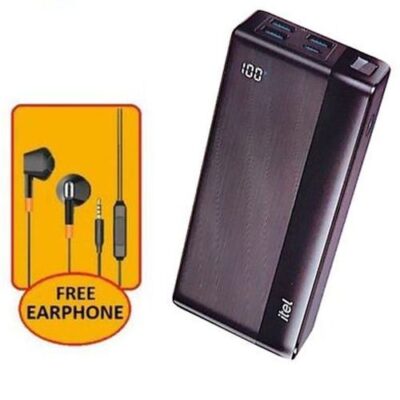 itel 30000mAh Type-C Output Fast Charging Power Bank + Free Gift