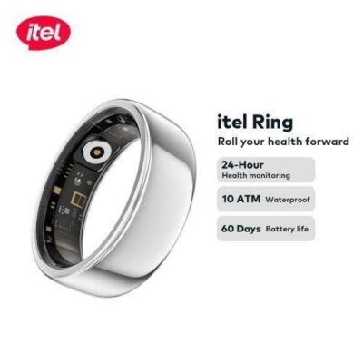 itel Smart Ring Health Monitor wellness Waterproof – Silver