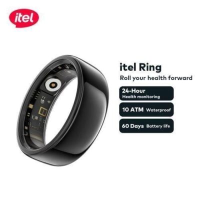 itel Smart Ring Health Monitor wellness Waterproof – Black