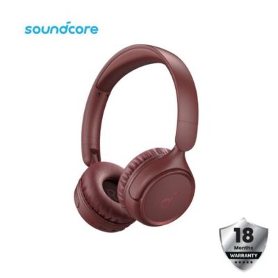 Soundcore H30i Bluetooth Headphones 70 Hours Playback 40 mm Drives Bluetooth 5.3 Ultra Light App Supported Red