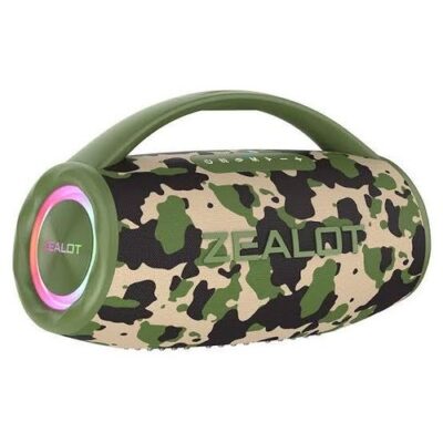 Zealot 80W Super Bass Bluetooth Speaker With 16000mAh Battery  S97 – Grey-Green