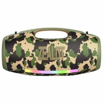 Zealot 250W Super Bass Bluetooth Speaker With 48000mAh Battery S89 – Grey-Green