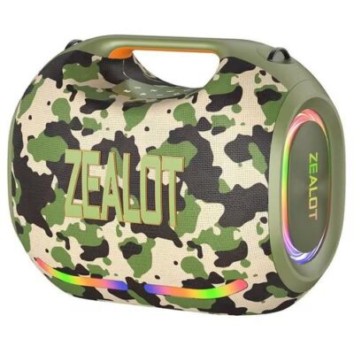 Zealot ZE21 Party Box 250W Bluetooth Boombox Speaker Grey-Green