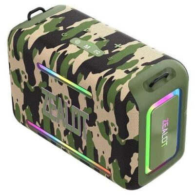 Zealot 120W Super Bass Bluetooth Speaker With 24000mAh Battery S95 Grey-Green