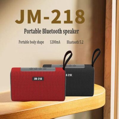 Portable Bluetooth Speaker – Black, 1200mAh Battery, USB/TF Card Support
