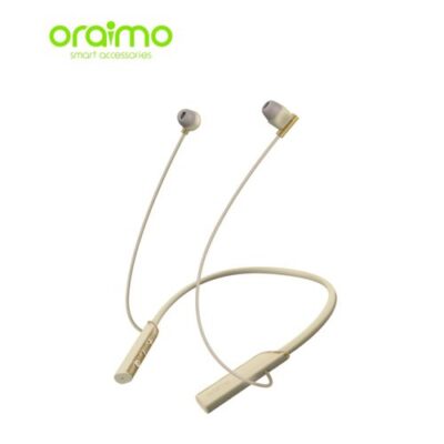 Oraimo Necklace Lite Wireless Headphones Call Vibration 30Hr Playtime – Gold