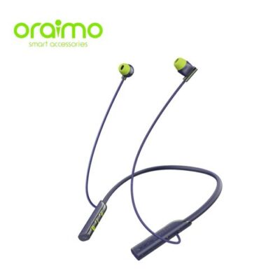 Oraimo Necklace Lite Wireless Headphones Call Vibration 30Hr Playtime – Blue