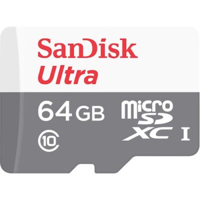 SanDisk 64GB Ultra MicroSD 100Mb/s Speed Memory Card