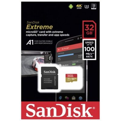 SanDisk 32GB Extreme MicroSD – 100MB/s
